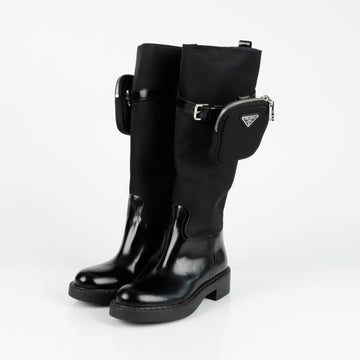 PRADA 1W368M リナイロン モノリス ポーチ ブーツ 35サイズ 139376773