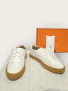 HERMES Weiß Ecru Deep H Logo Sneaker 139588314 [P]