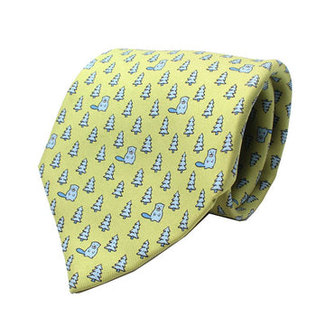 HERMES Blaue Biber Seidenkrawatte 139616190