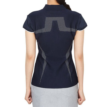 J LINDEBERG Golfbekleidung Damen Polokragen Kurzarm Strick GWKW14021 6855 139638524