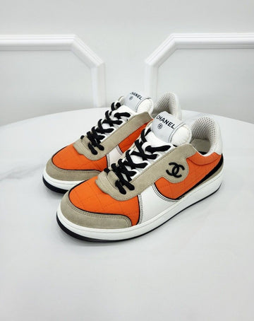 CHANEL Fabric Suede Calfskin Sneakers G39802 36.5 139642004