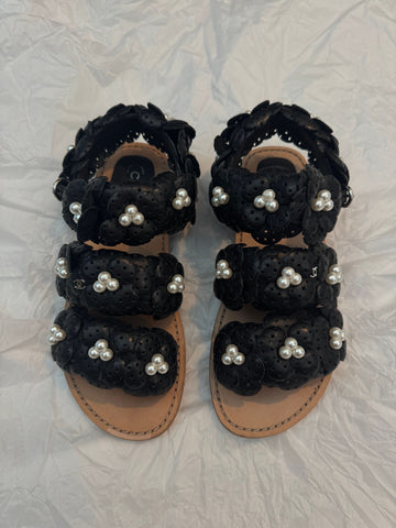 CHANEL Perlen Sandalen 36.5 139642020