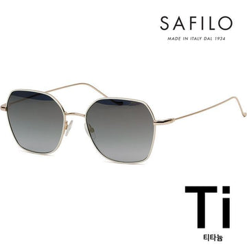 OTHER サフィロ チタン サングラス LINEA T11 S 84EFQ ハーフミラー 超軽量 メタルテ 114946530