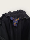 LOUIS VUITTON Schwarze Goldknopf Seitenreißverschluss Joggerhose 139643177 [P]