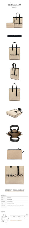 Salvatore Ferragamo Signature Tote Bag 24-1297-NA 764870 62851782 [P]