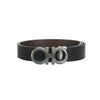 SALVATORE FERRAGAMO Doppelte Gancini Wende-Mattgürtel 67-5542 0464231 48938646 [P]
