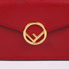 Fendi F Gold-Plated Red Tri-Fold Wallet 8M0395 139707760 [P]
