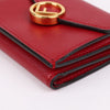 Fendi F Gold-Plated Red Tri-Fold Wallet 8M0395 139707760 [P]