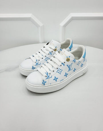 LOUIS VUITTON タイムアウト ブルー スニーカー 36 139717114