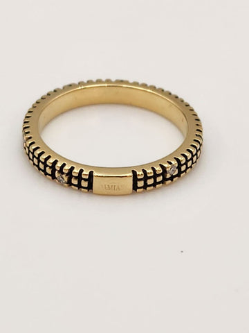 DAMIANI メトロポリタンリング 8P 幅2.5 イエローゴールド KS7号 139718529