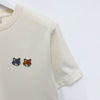 Maison Kitsune Double Bold Fox Head Patch Compo Short Sleeve T-Shirt Latte 139719868 [P]