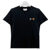MAISON KITSUNE Damen Doppel Bold Fox Head Patch Regular T-Shirt Anthrazit 139719885 [P]