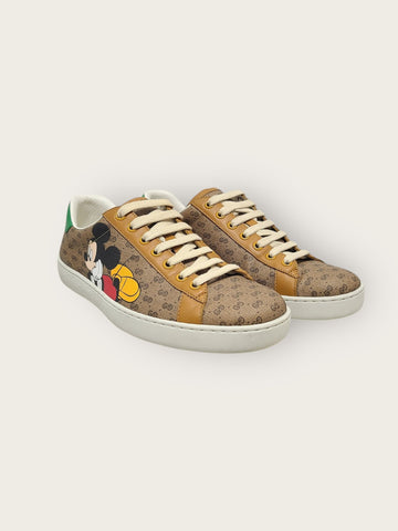 GUCCI X Disney GG Supreme Mickey Mouse Ace Sneakers 6.5 41977068