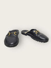 Gucci Black GG Horsebit Leather Slipper 41977934 [P]