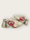 Gucci Ivory Dirty Lips Laiton Sneakers 42181127 [P]