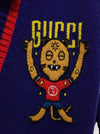 Gucci Navy Intarsia Cat Embroidery Logo Cardigan 43411603 [P]