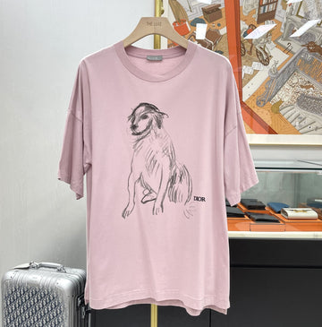 Dior x Dunkin Grand Dog Print T-Shirt L 383J677A0817 139779374