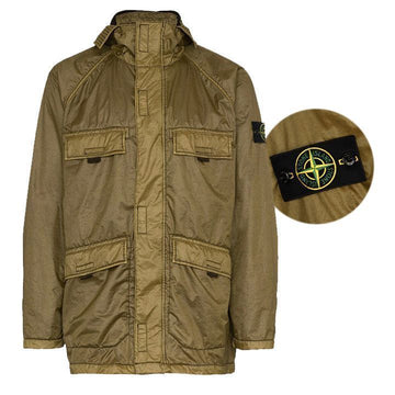 Stone Island Laminated Fleece Hooded Jacket 691544735 V0058 160235191 [P]