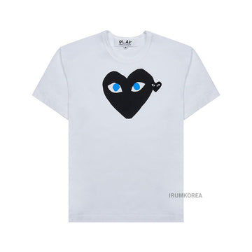 COMME DES GARCONS T088 051 Weiß SS25 Unisex Augenherz T-Shirt 139793616