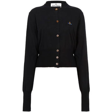 Vivienne Westwood Black Cropped Cardigan 137863464 [P]