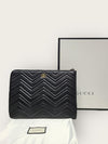 Gucci Black GG Marmont Matelassé Chevron Clutch Bag 42531866 [P]