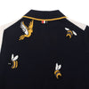 Thom Browne FKP088F Y1002 Bird & Bee Fun Mix Asymmetric Polo Knit Size 44 35334K 139849402 [P]