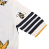 Thom Browne FKP088F Y1002 Bird & Bee Fun Mix Asymmetric Polo Knit Size 44 35334K 139849402 [P]
