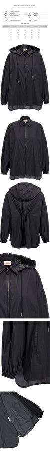 MONCLER Logo-Patch Kapuzenwindjacke Schwarz 2F000 13 596TM 999 139865492 [P]