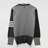 THOM BROWNE 4-Band Strickjacke aus Mischwolle in Tonal Grau (MKC160F 00014 982) 139893096 [P]