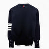 Thom Browne Diagonal Armband 4 Bar Milano Stitch Wool Cardigan Navy stamp: MKC160A 00014 415 139893103 [P]