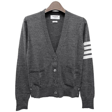 THOM BROWNE レディース 4バー メリノウールカーディガン ミッドグレー stamp: FKC334A Y1014 035 139893157