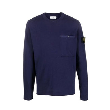 STONE ISLAND Wappen-Patch Taschen Rundstrickpullover 7615517B8 76788480