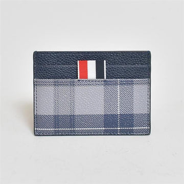 Thom Browne MAW020L Triple Stripe Tartan Check Card Holder 76777939