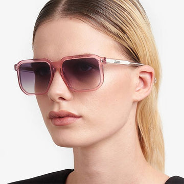 ISABEL MARANT Sonnenbrille IM0165S 35J9O transparente rosa quadratisch einzigartig Horn-Rahmen 139988241