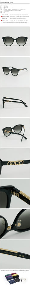 Gucci Sunglasses GG1191SK Asian Fit Round Horn Frame 126840909 [P]