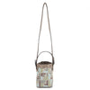 FENDI Multi-Color FF Stickerei Canvas Mini Schultertasche 139992670 [P]
