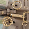FENDI Multi-Color FF Stickerei Canvas Mini Schultertasche 139992670 [P]