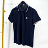 Moncler Short Sleeve Polo Shirt Navy 139998825 [P]