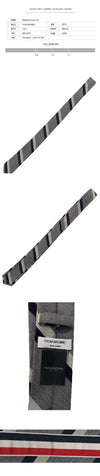Thom Browne Wide Shadow Stripe Tie Medium Gray stamp: MNL001A 07647 035 136177865 [P]