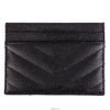 SAINT LAURENT Matelassé Kartenetui mit goldener Hardware 423291 BOW01 1000 32447908 [P]