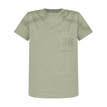 MAXMARA PAPAIA ロゴ刺繍半袖Tシャツ グリーン 140035615