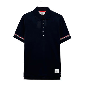 Thom Browne Light Arm Band Collar Short Sleeve T-Shirt Navy MJP193A 415 140046244