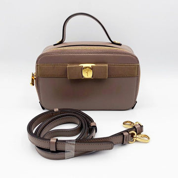 SALVATORE FERRAGAMO Dunkelbraune New Barabow Mini Tote Bag 140046272