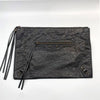 BALENCIAGA Klassische schwarze Motorclutch 140047337 [P]
