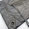 BALENCIAGA Klassische schwarze Motorclutch 140047337 [P]
