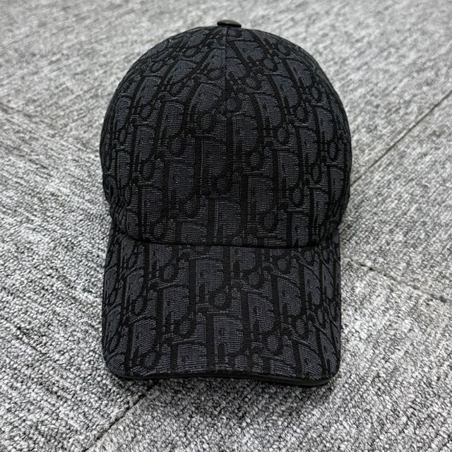 Dior Oblique Cotton Jacquard Baseball Cap Black (243C904L3014 900