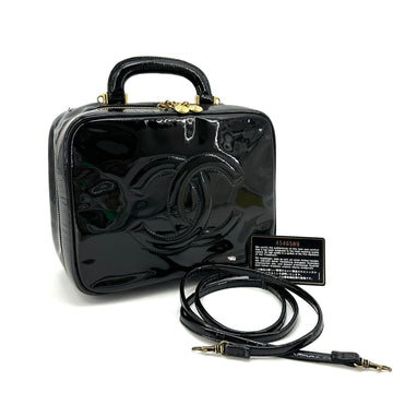 CHANEL Patent Cosmetic Top Handle Tote Bag and Shoulder Bag 140047516