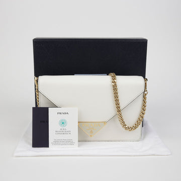 PRADA 1BD318 三角ロゴ チェーン ショルダー クロスバッグ 142569824