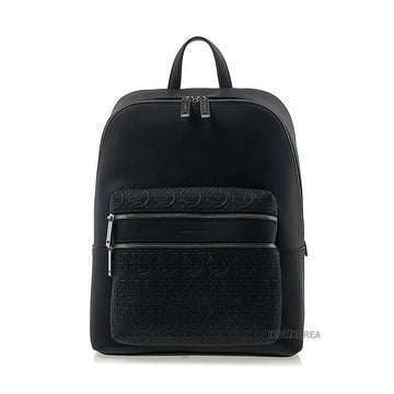 SALVATORE FERRAGAMO 24 1366 NERO 0763372 SS25 Herren Embossed Rucksack 140049889