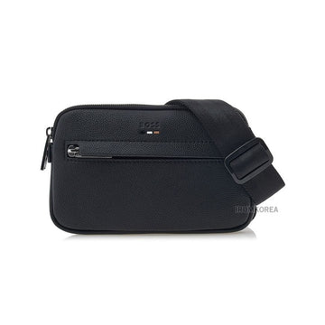 HUGO BOSS ペブルテクスチャーメッセンジャーバッグ FW25 男性 001 140049896